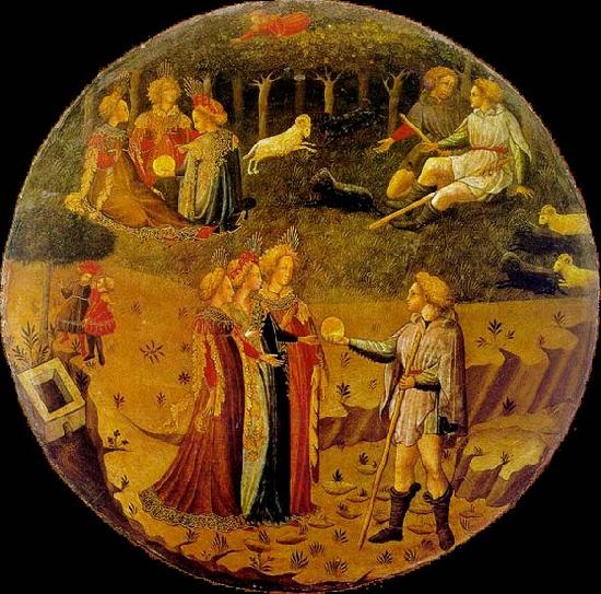 unknow artist The Judgement of Paris oil painting picture